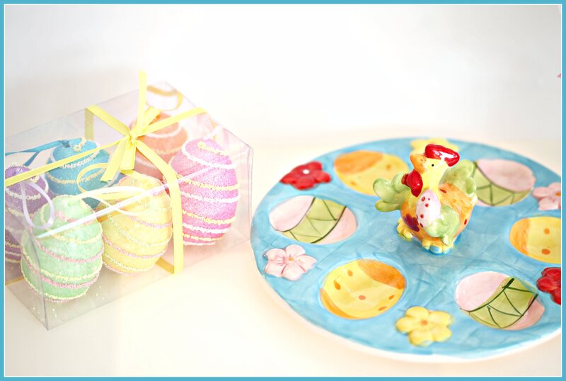 Easter Eggs and Plate