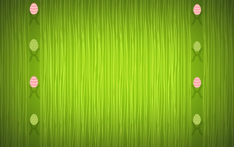 Easter Eggs in Grass — Green, Playful
