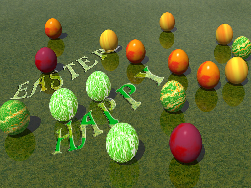 Easter Eggs on Green Surface