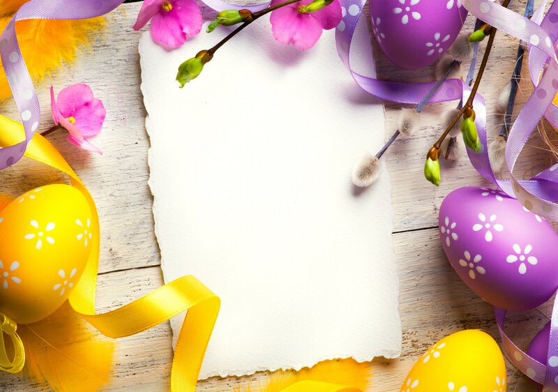Easter Eggs on Wood