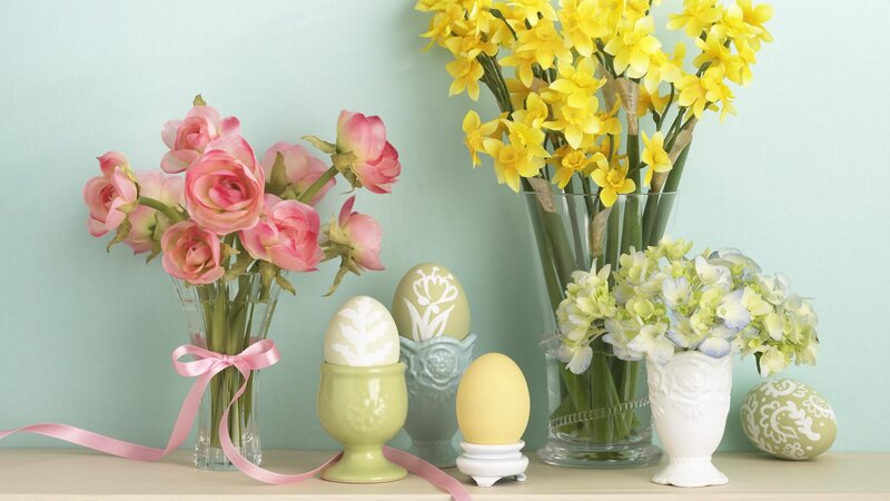 Easter floral arrangement