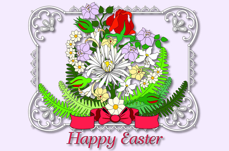 Easter Floral Arrangement — White