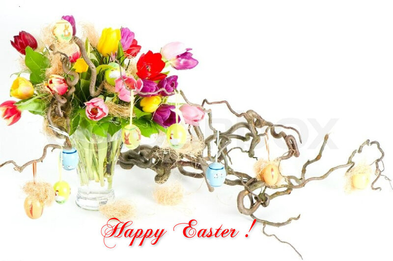 Easter Flower Arrangement — White