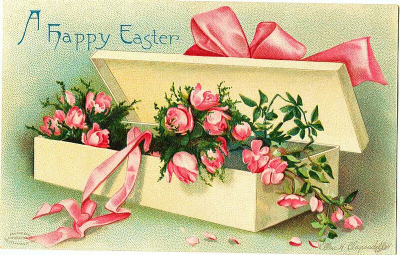Easter Gift Box with Flowers