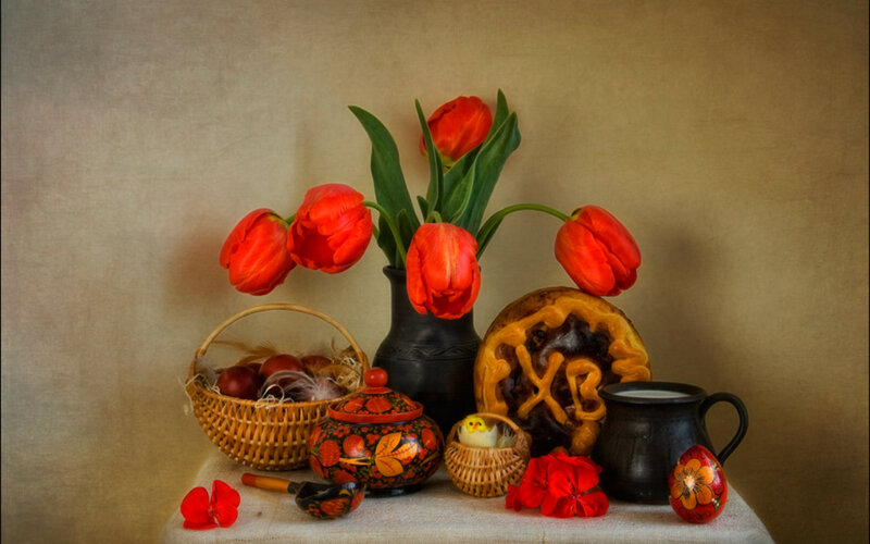 Easter Still Life Arrangement