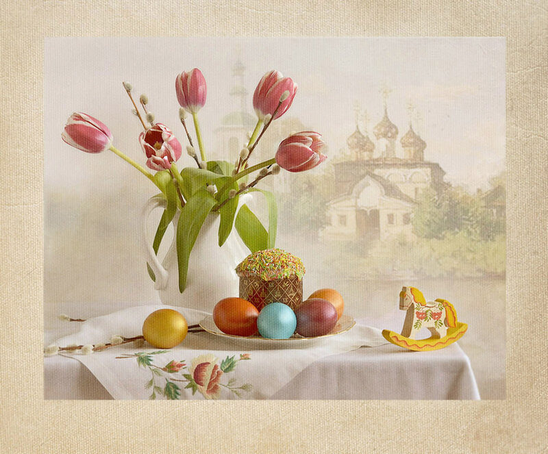 Easter Still Life — White