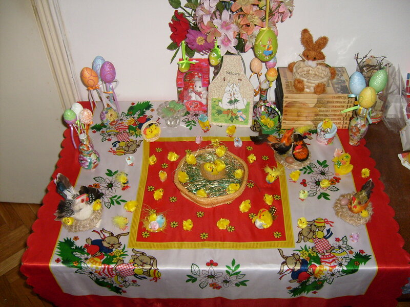 Easter Table Display