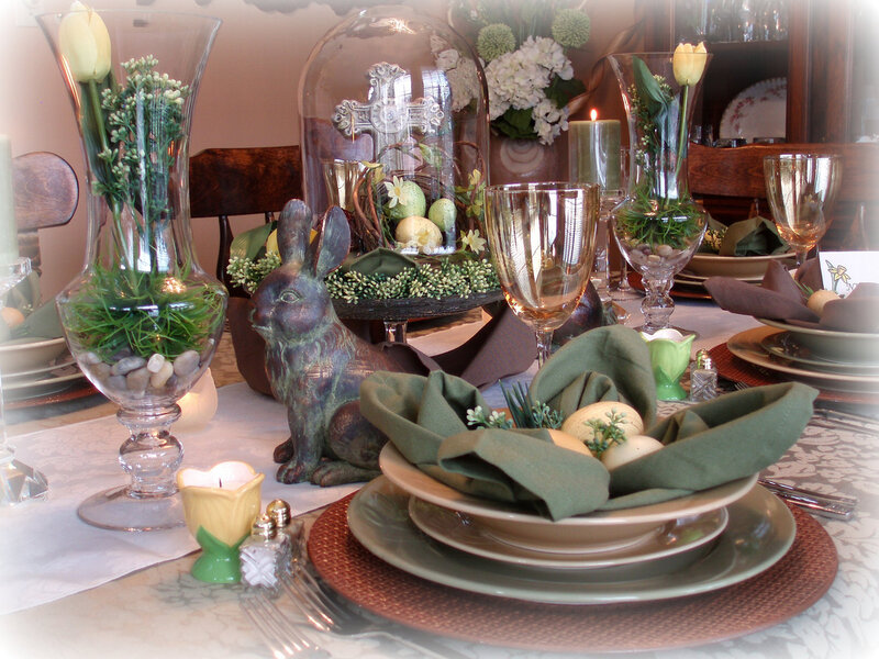 Easter Table Setting — Green