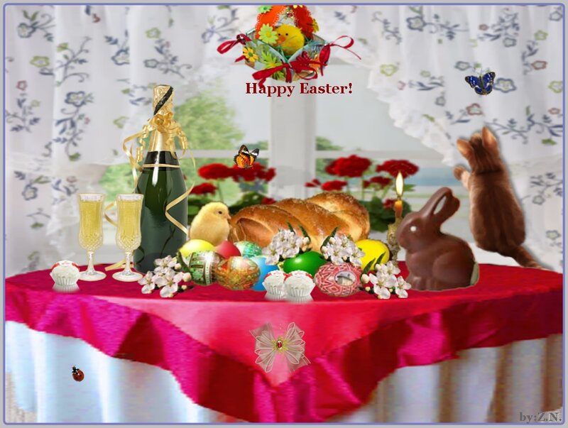 Easter Table Setting — Red