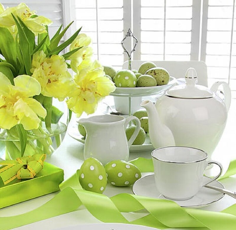 Easter Tea Setting