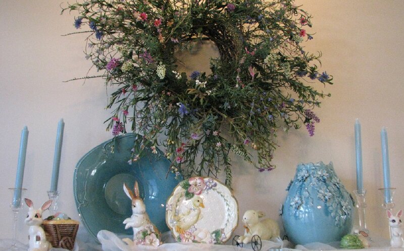 Easter Wreath Display