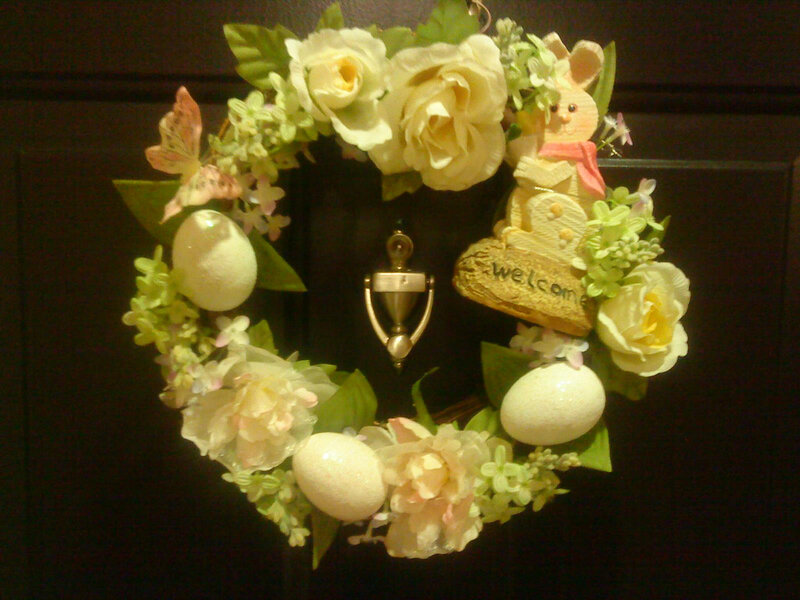 Easter Wreath on Door