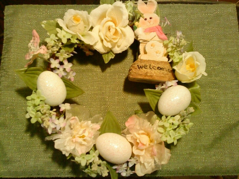 Easter Wreath with Bunny