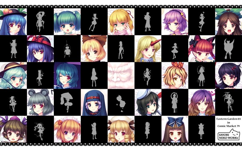 Eastern Garden 03 character grid