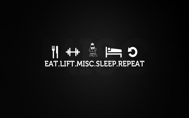 eat lift misc sleep repeat