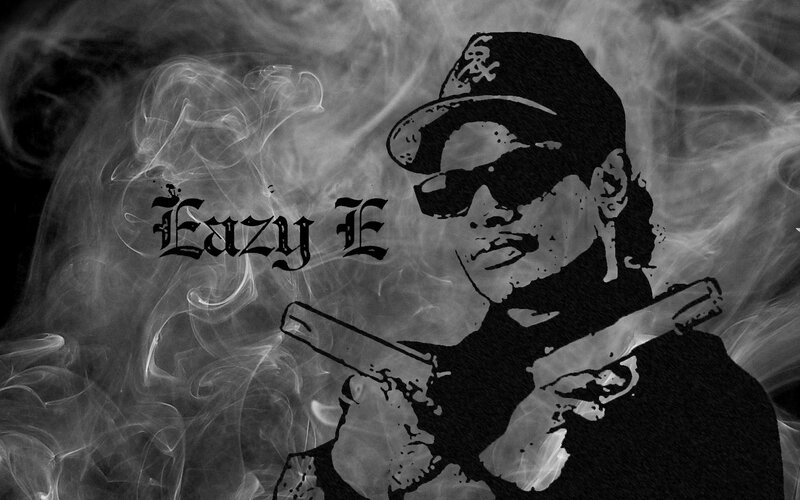 Eazy-E portrait with smoke