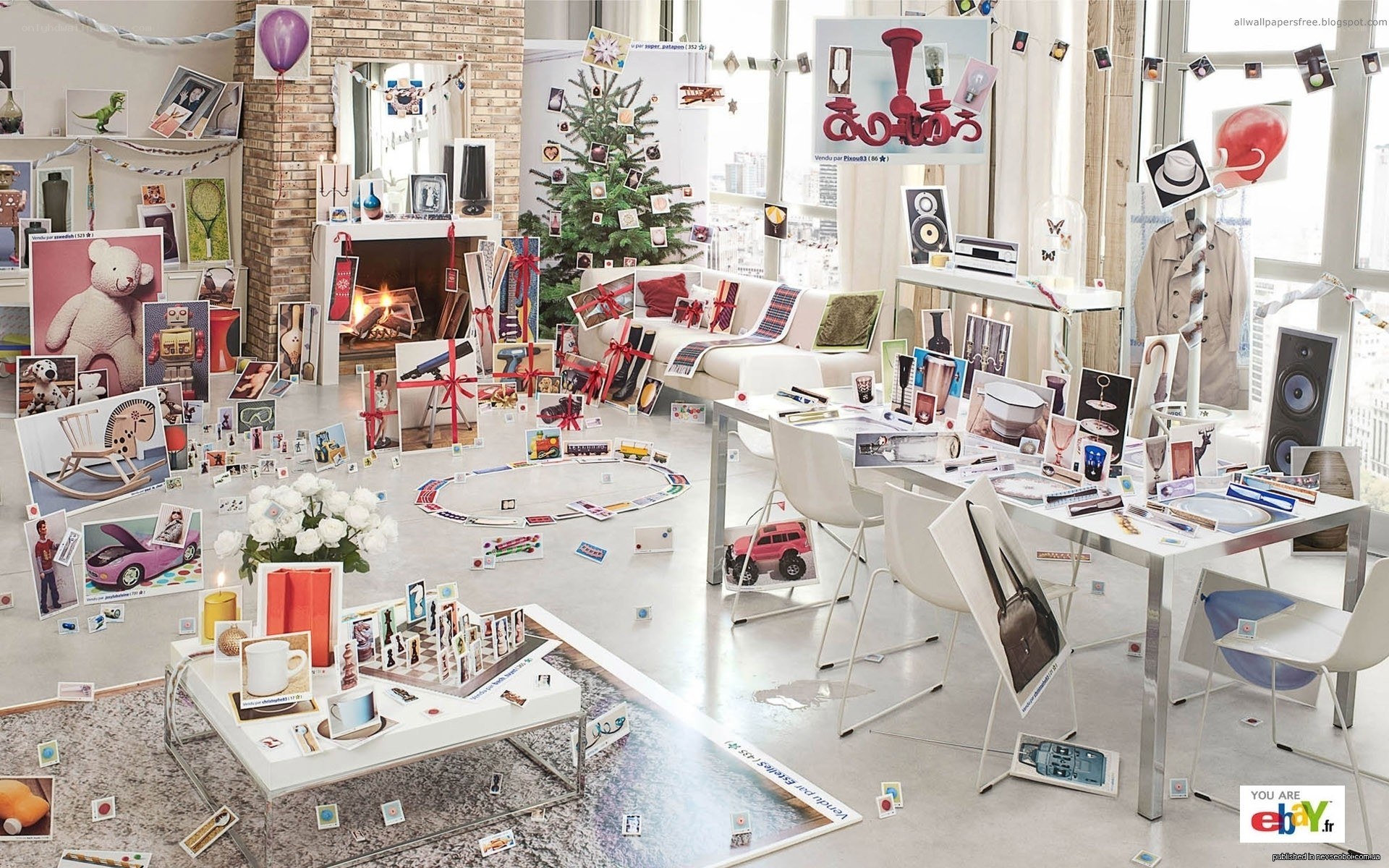 eBay ad with scattered photos