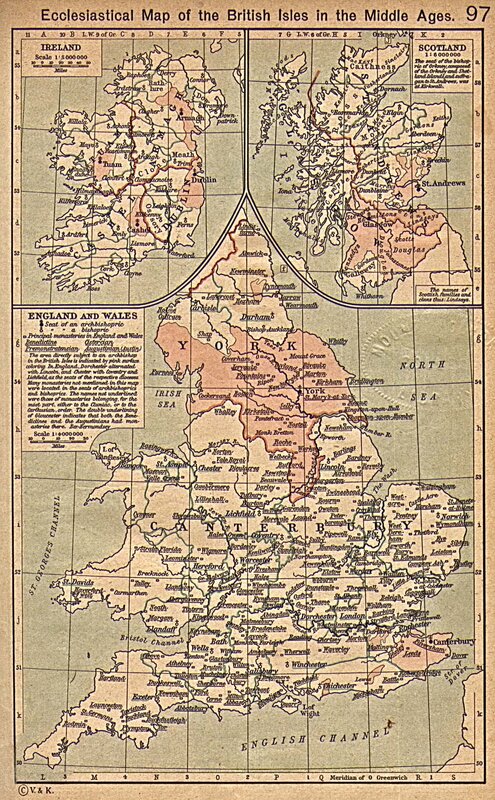 Ecclesiastical Map of the British Isles