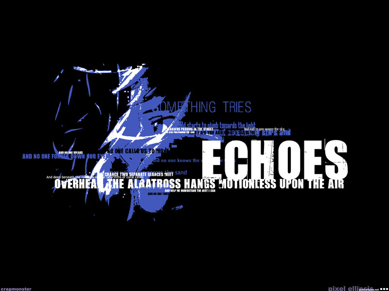 Echoes text art