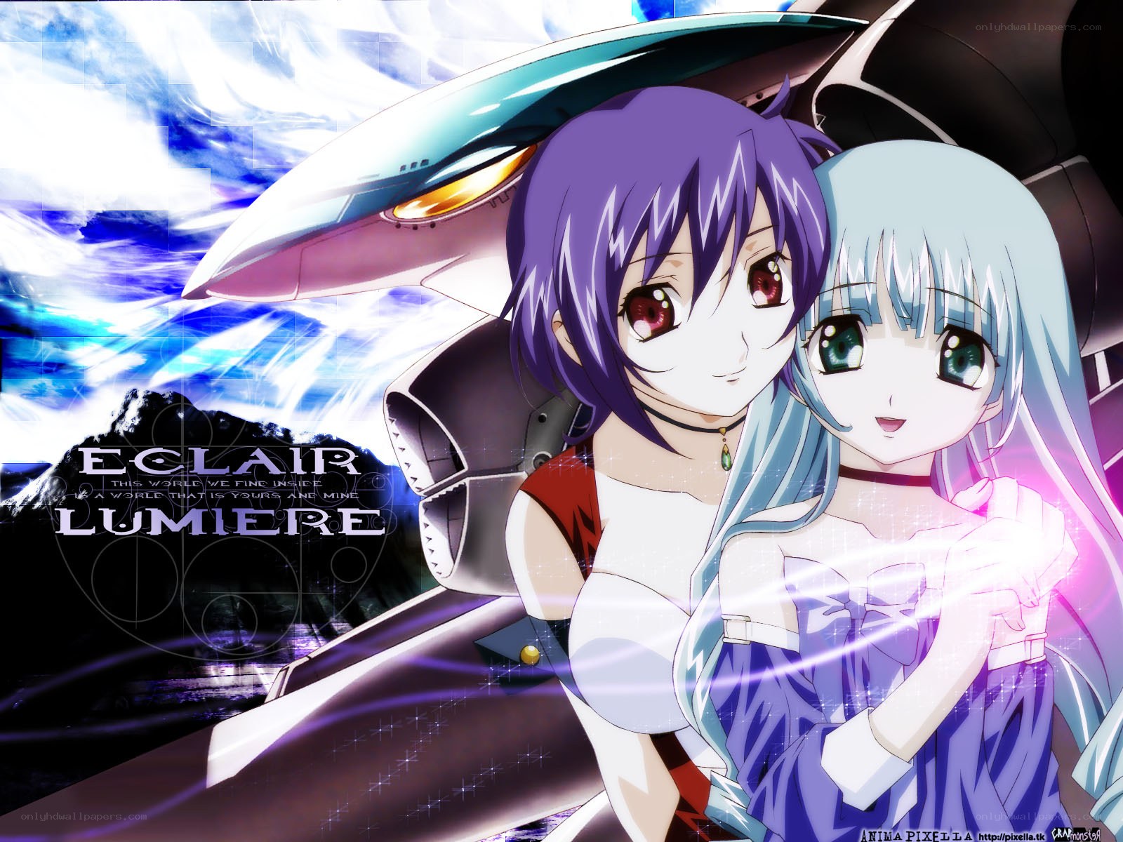 Eclair and Lumiere anime art