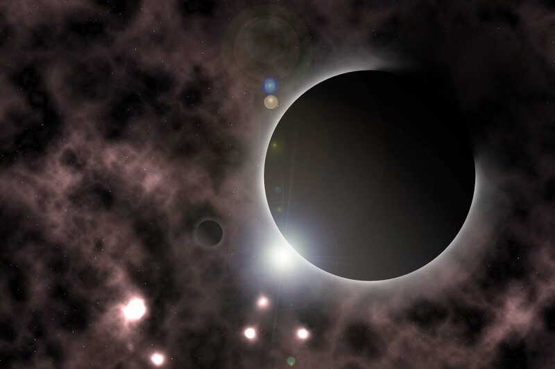 Eclipse in Space — Black