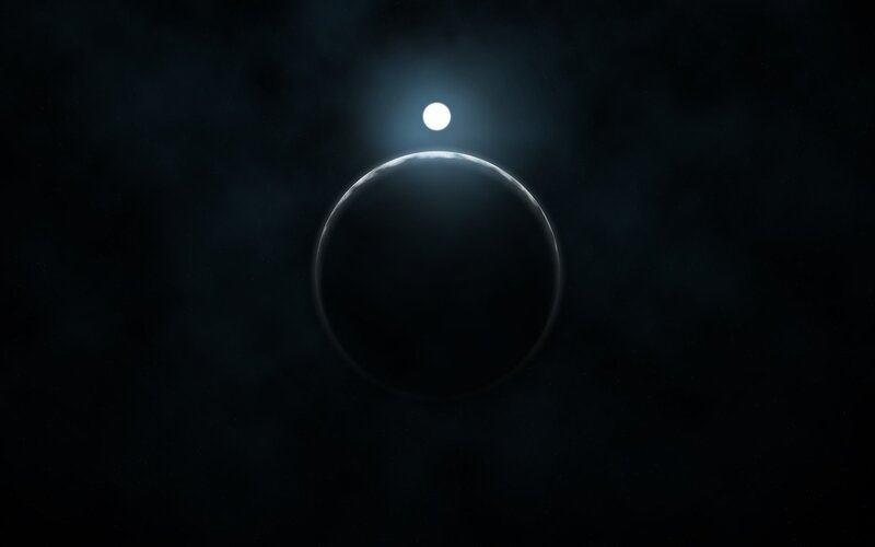 Eclipse of a Planet — Black