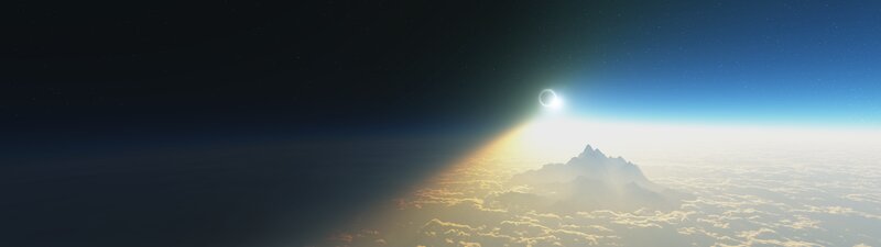 Eclipse over Mountain