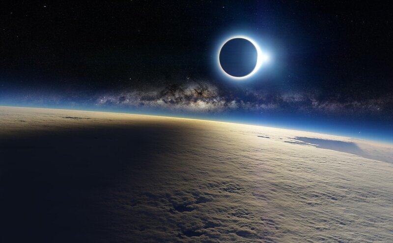 Eclipse over Planet Earth