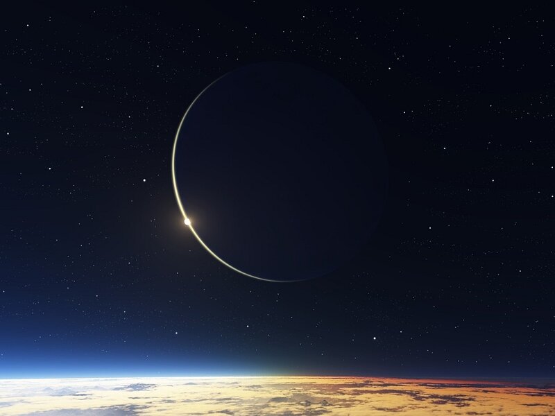 Eclipse over Planet