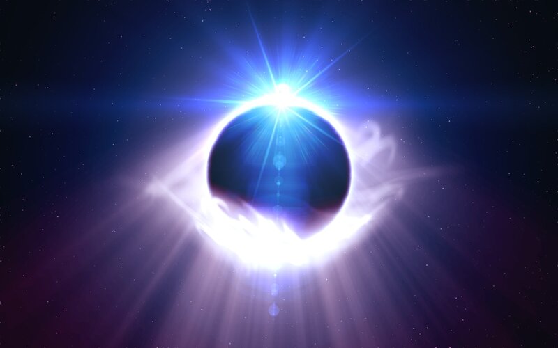 Eclipse with Solar Flare