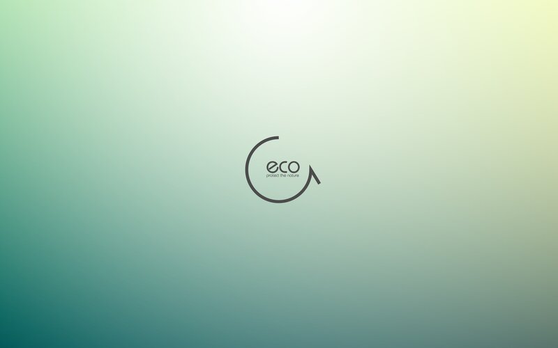 Eco Logo on Gradient