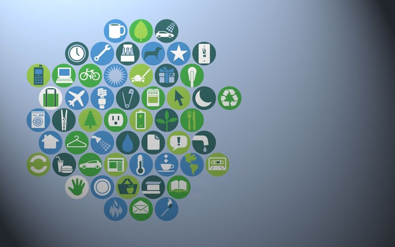 ecology and technology icons