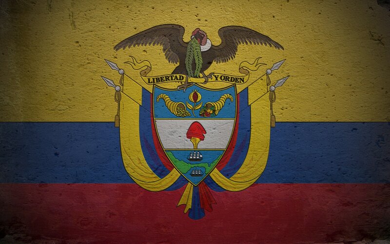 Ecuador flag with coat of arms