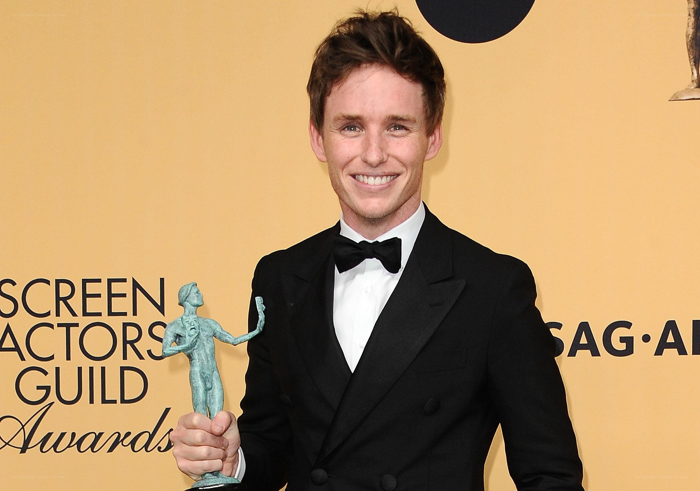 Eddie Redmayne with SAG Award
