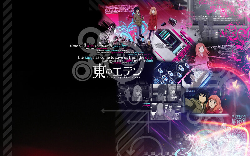 Eden of the East promotional collage