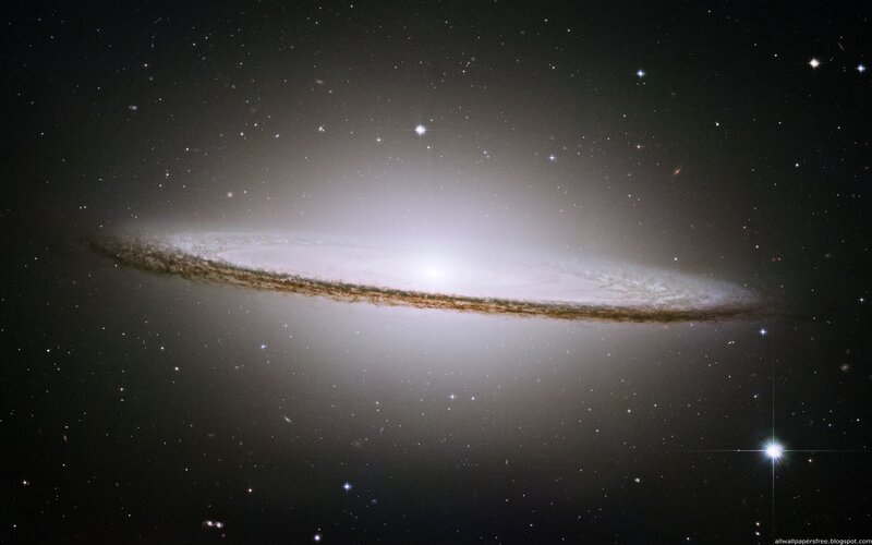 Edge-on spiral galaxy