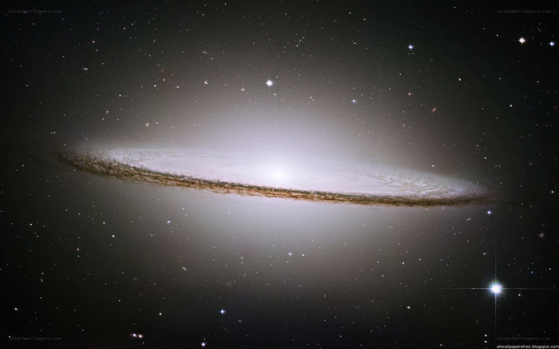 Edge-on spiral galaxy