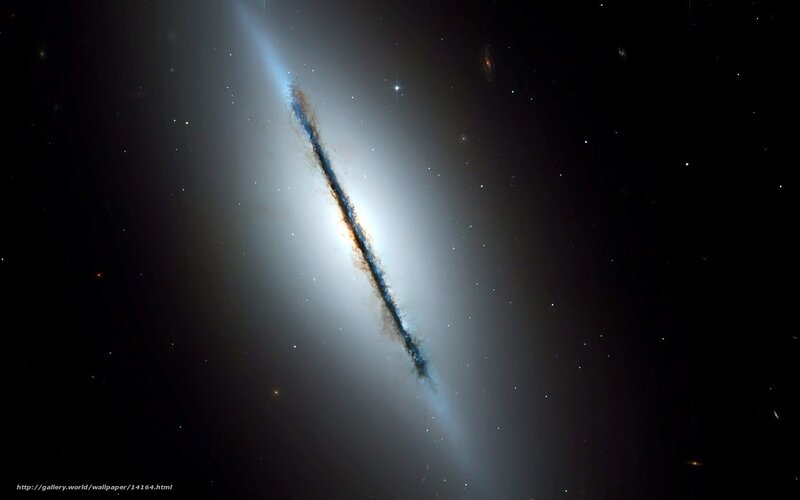 Edge-on spiral galaxy