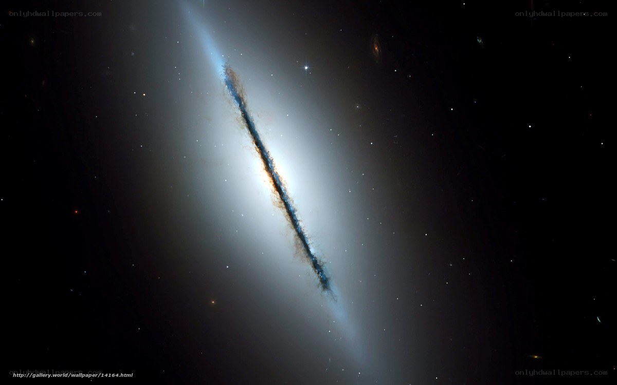 Edge-on spiral galaxy
