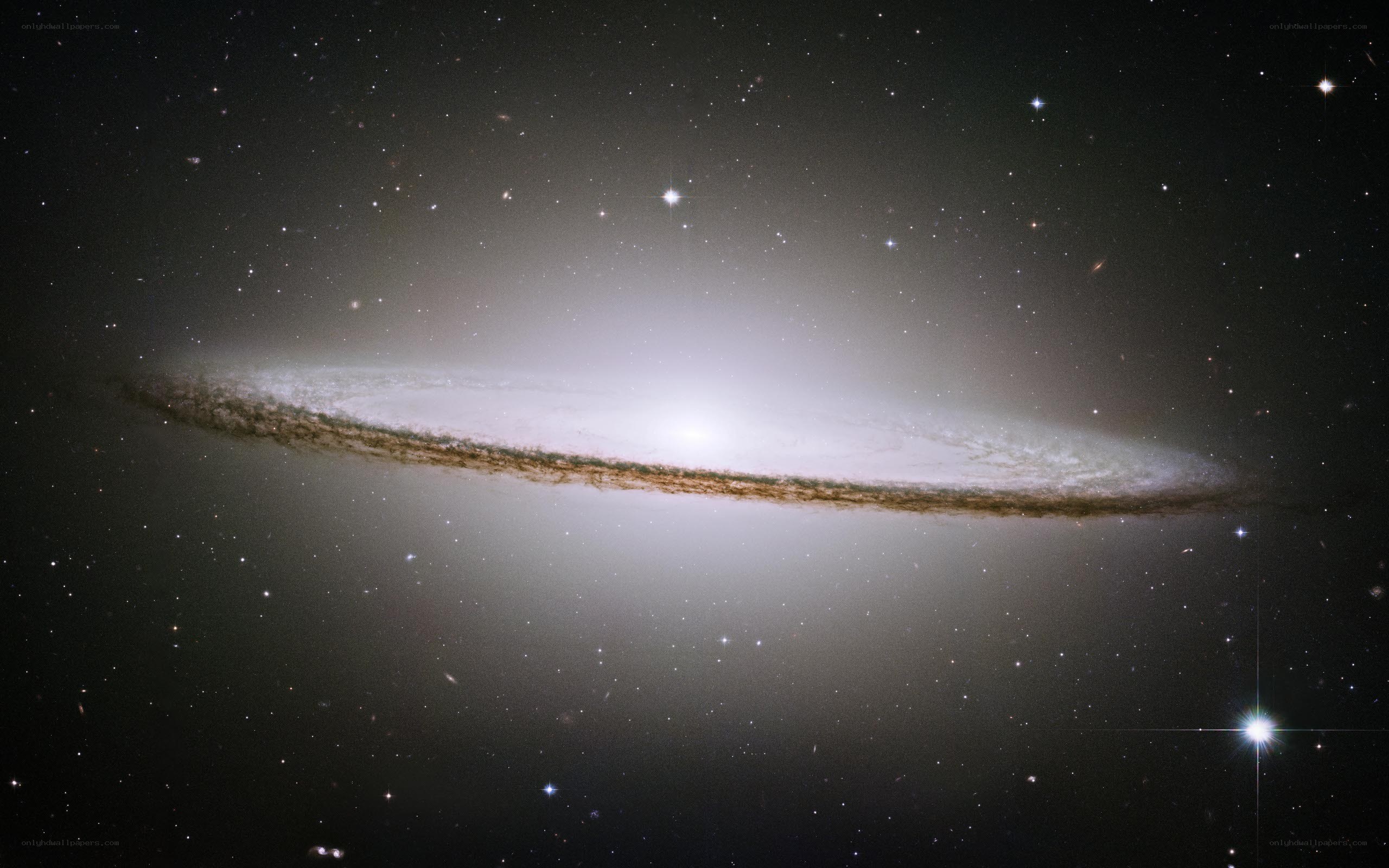 Edge-on spiral galaxy