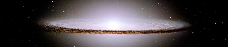 Edge-on spiral galaxy