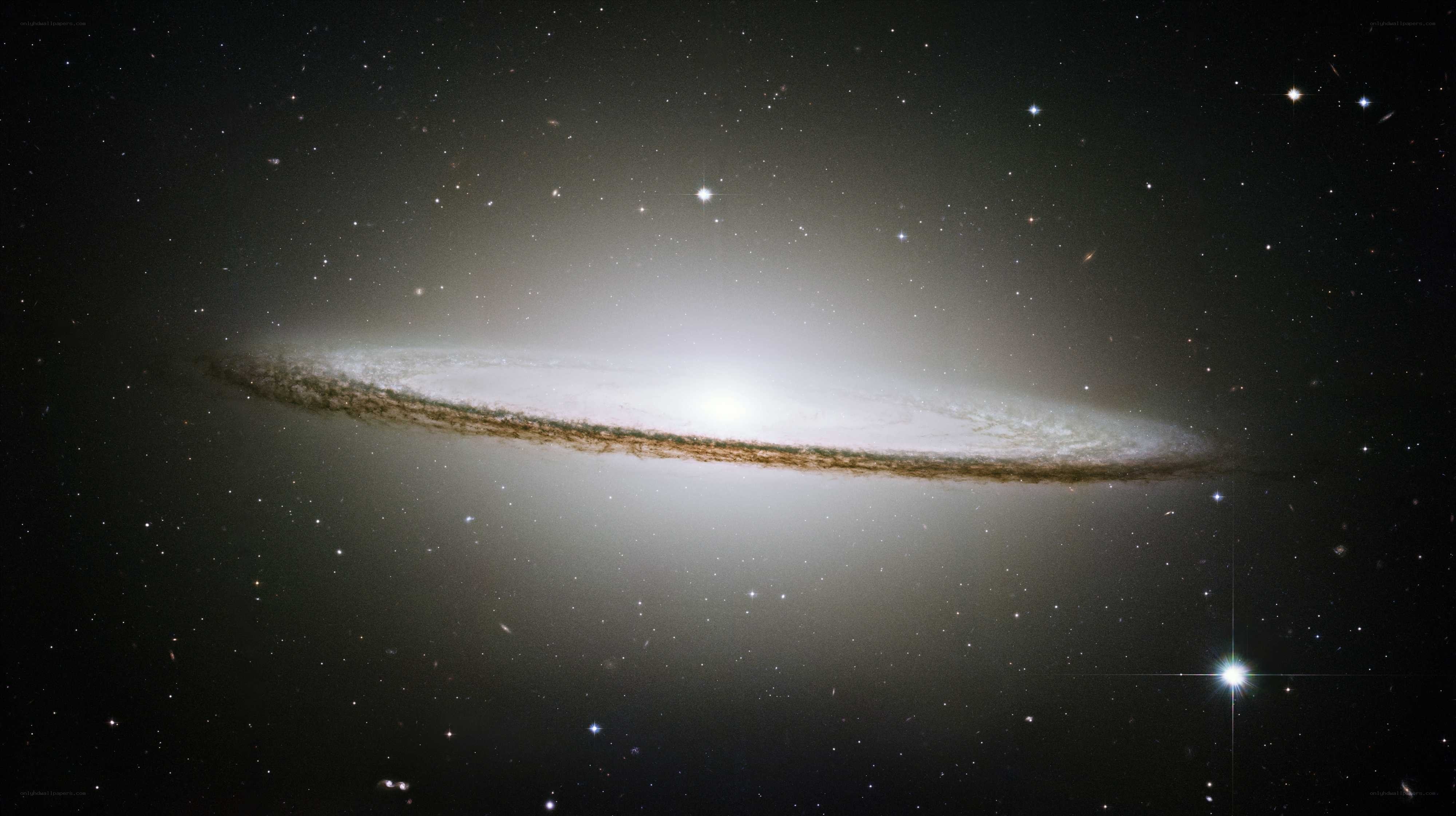 Edge-on spiral galaxy