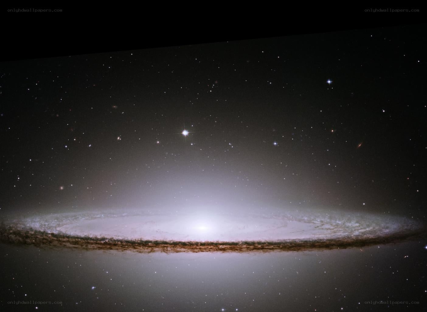 Edge-on spiral galaxy