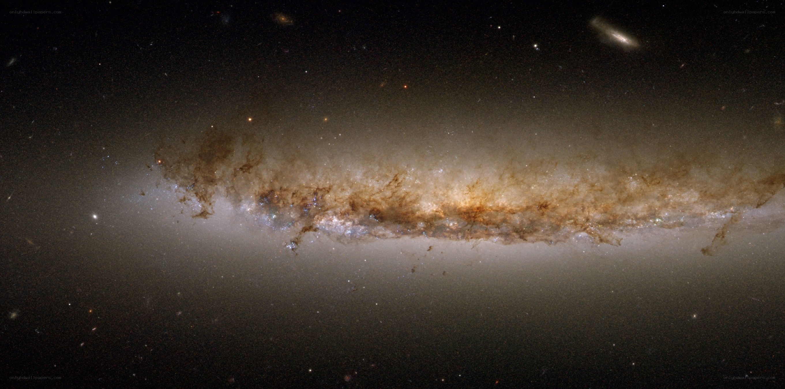 Edge-on spiral galaxy