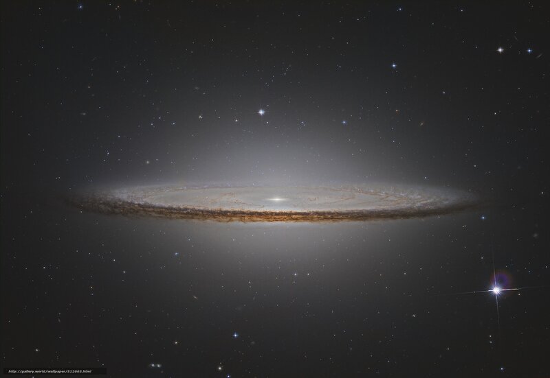 Edge-on spiral galaxy