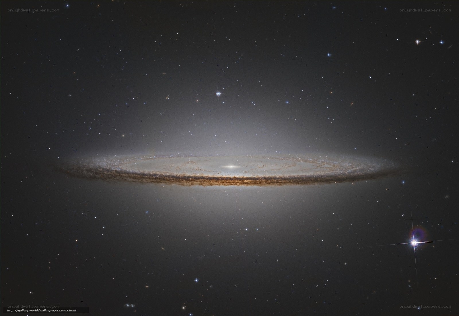 Edge-on spiral galaxy