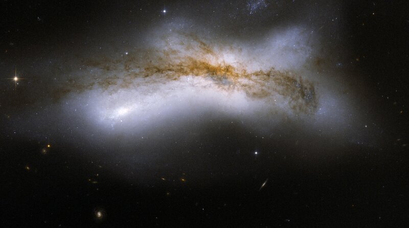Edge-on spiral galaxy