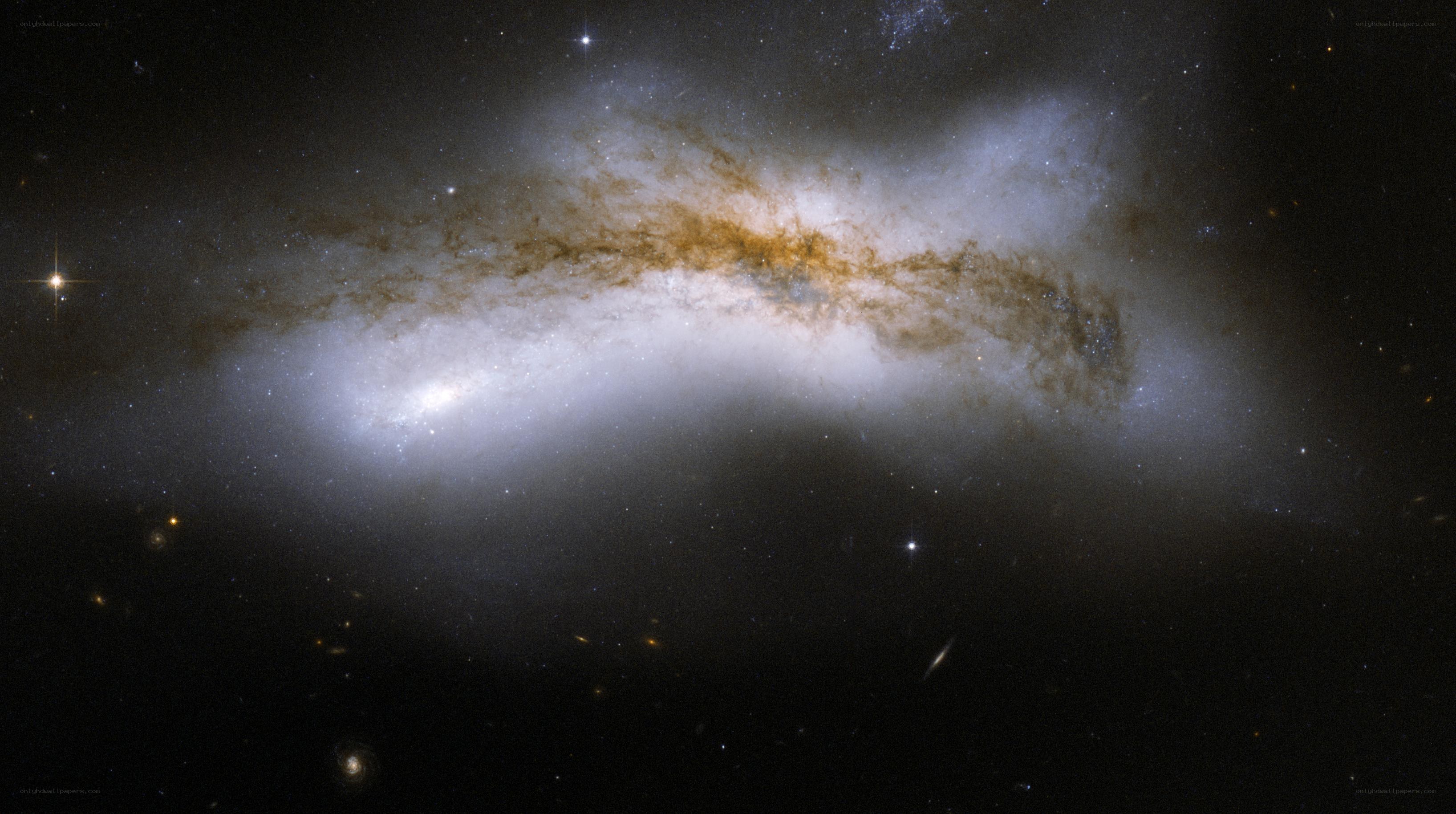 Edge-on spiral galaxy