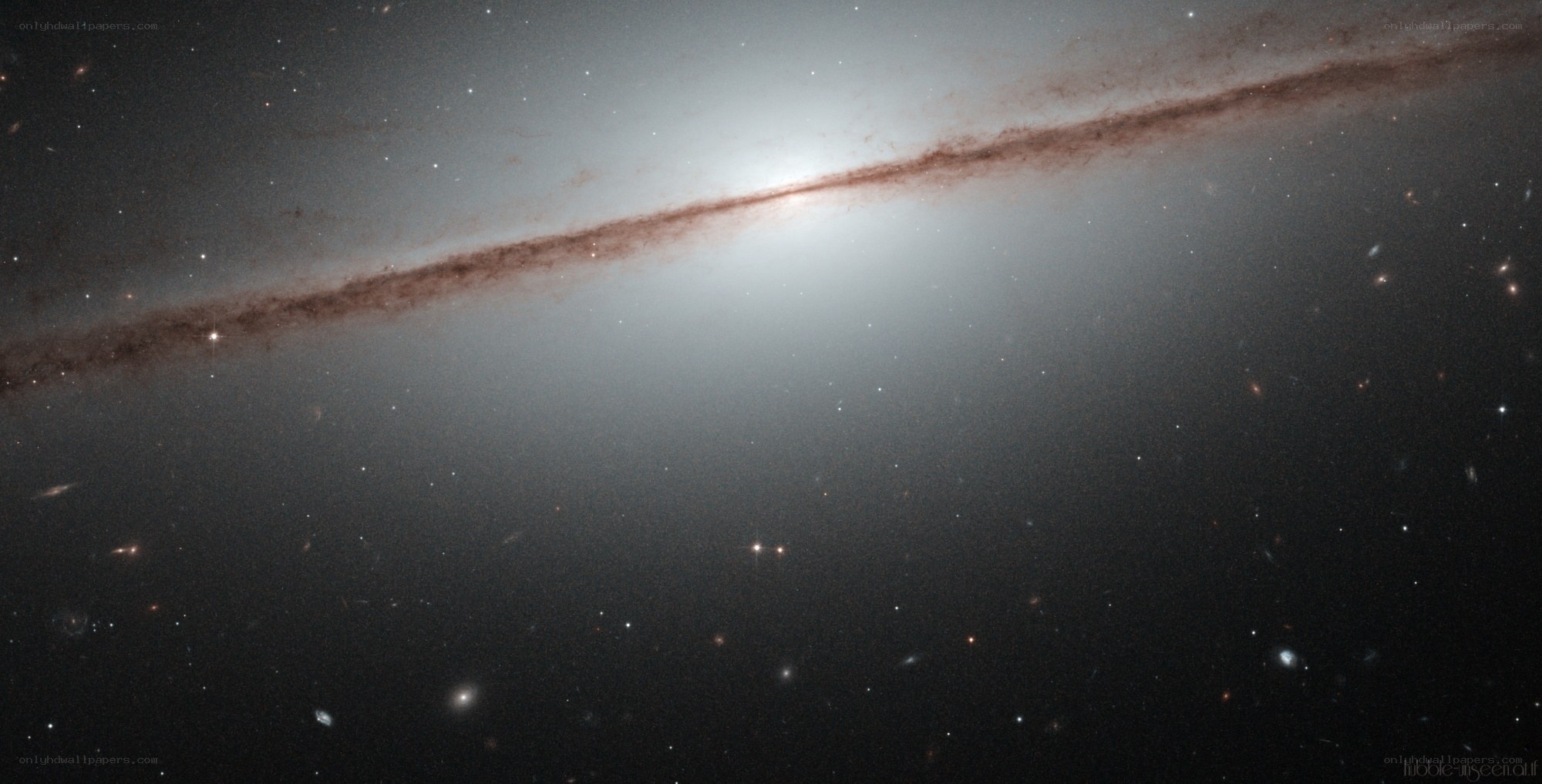 Edge-on spiral galaxy