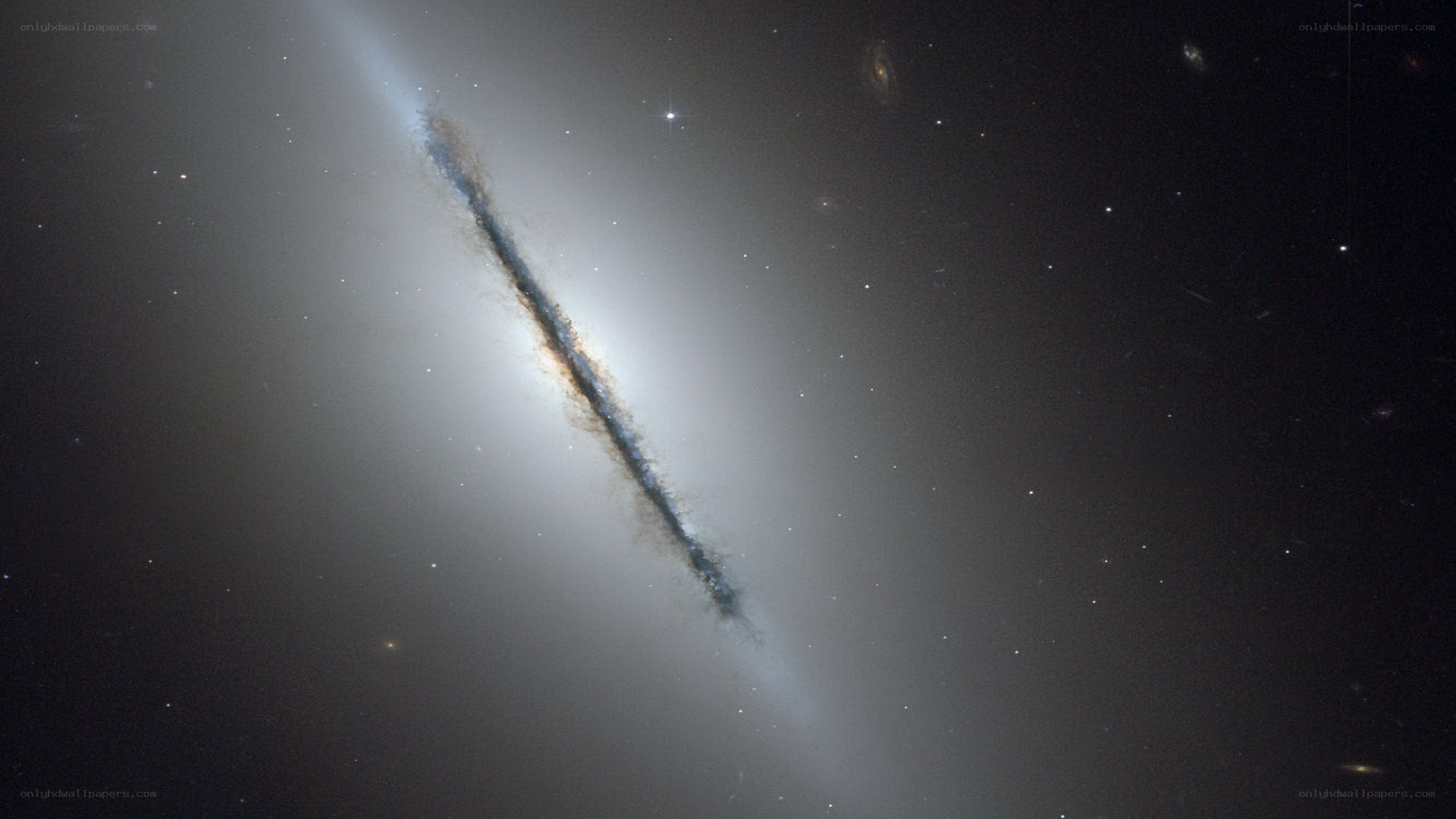 Edge-on spiral galaxy